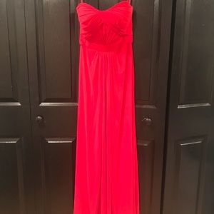 Red La Femme prom dress